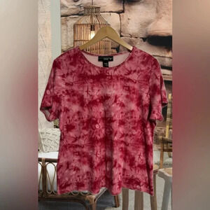 Venezia Women’s Size 18/20W Tie Dye Embellished T Shirt Bohemian Hippie